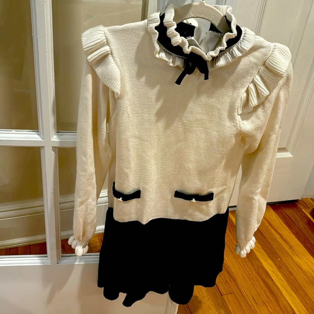 Janie and Jack bow sweater dress